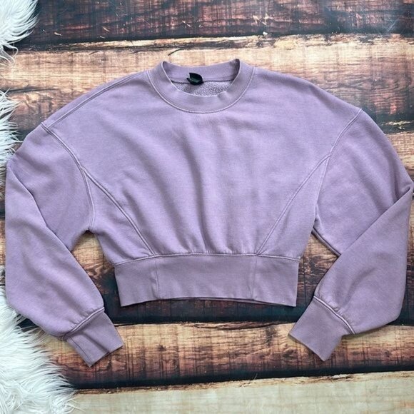 wild fable Purple Pullover Cropped - Picture 2 of 6